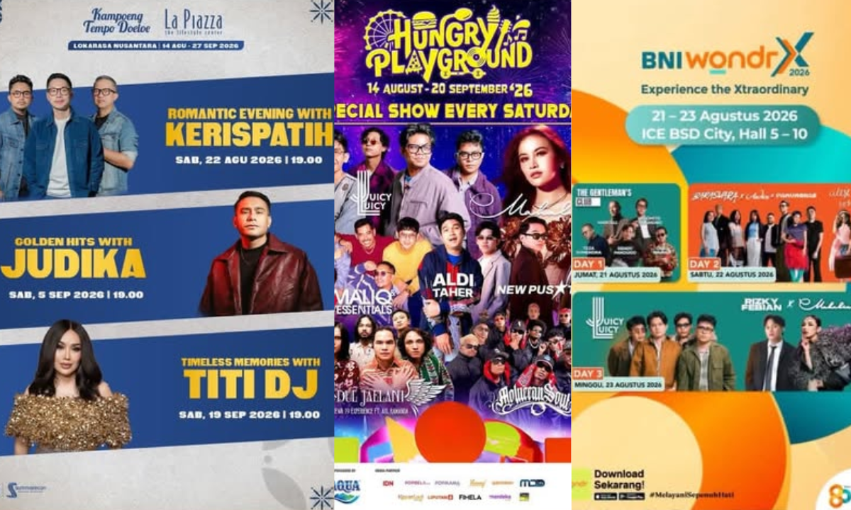 7 Konser Gratis di Jabodetabek 21-23 Agustus 2026, Ada RAN, Mahalini hingga Rizky Febian