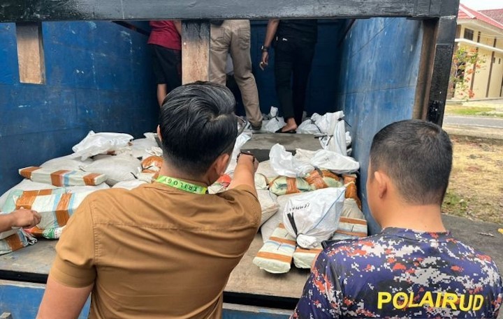 Penyelundupan 4 Ton Timah Digagalkan Polisi di Bangka Barat