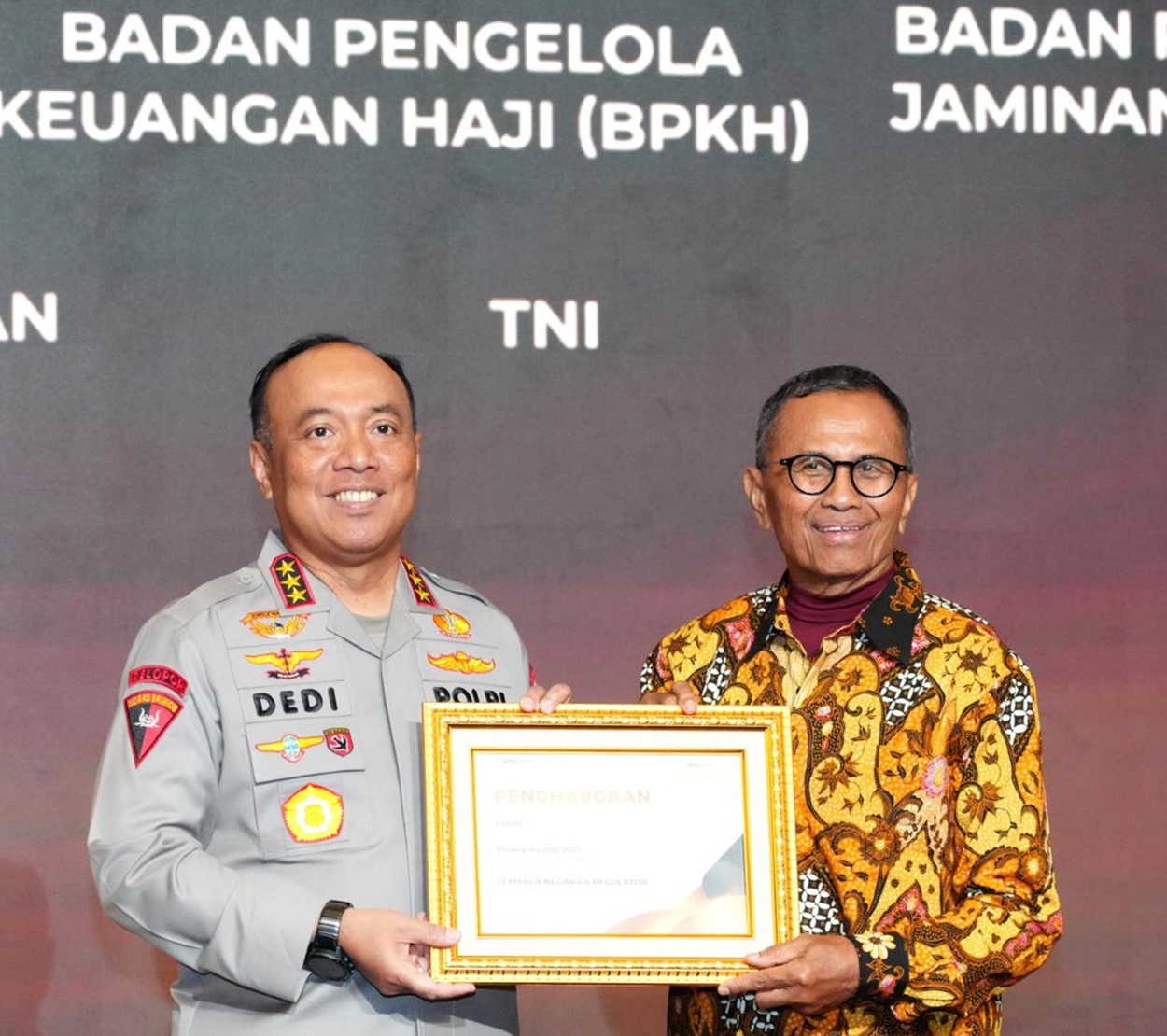 Disway Award 2025 Kategori Lembaga Negara & Regulator Terpopuler di Raih Polri, Divhumas: Kepercayaan Publik Harus Kami Jaga