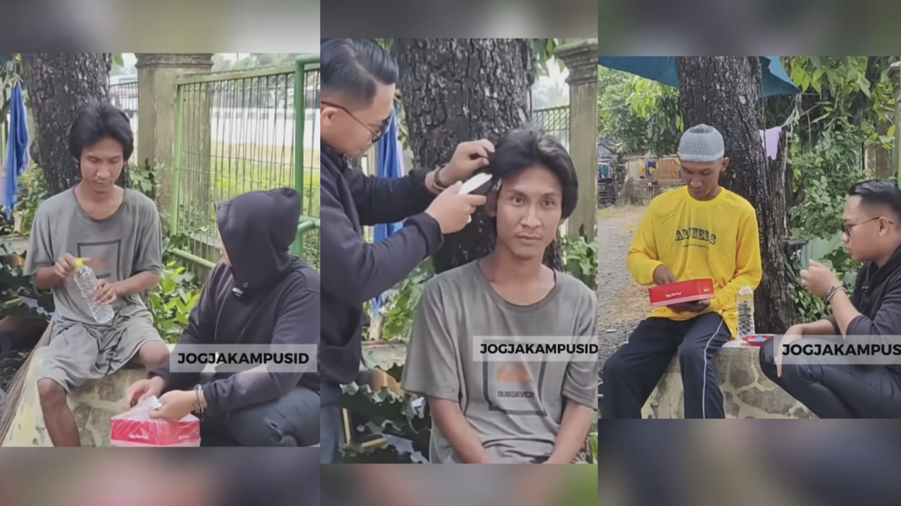 Ngakak! Dikira ODGJ Pria ini sampai Dicukur dan Dikasih Makan, Netizen: POV Jadi Orang Gak Enakan