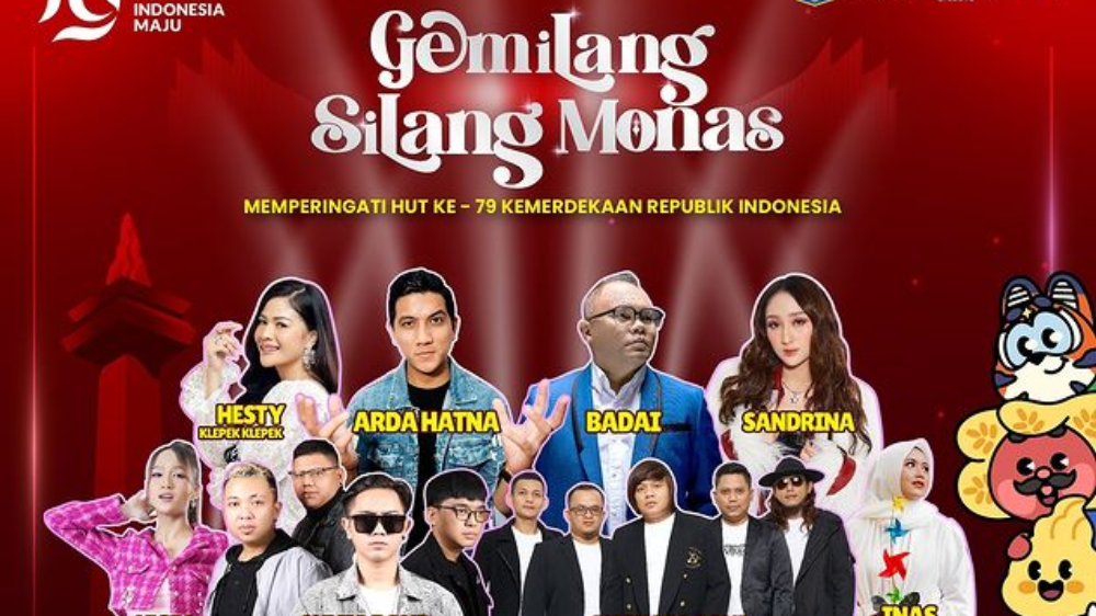 Event Jakarta Gemilang Silang Monas Siap Ramaikan HUT ke-79 RI, Ada Air Mancur Menari hingga Konser Musik!