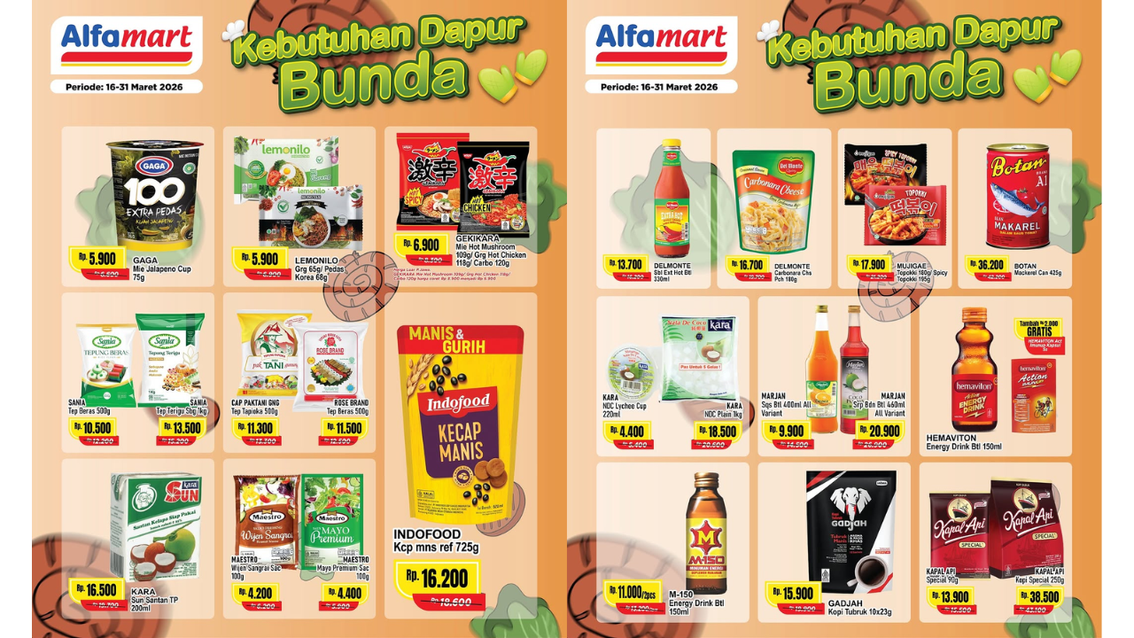 Banyak Diskon! Cek Promo Alfamart Terbaru Hari ini 28 Maret 2026, Belfoods Chicken Nugget Cuma Rp30 Ribuan