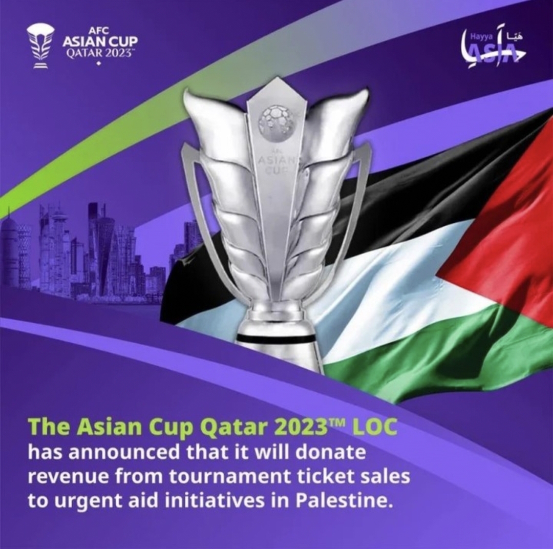 Piala Asia AFC 2023 Putuskan Sumbang Hasil Tiket Penjualan untuk Palestina