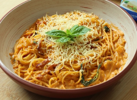 Lezatnya Cheesy Rose Spaghetti untuk Sahur dan Buka Puasa, Resep Langsung dari Dikta