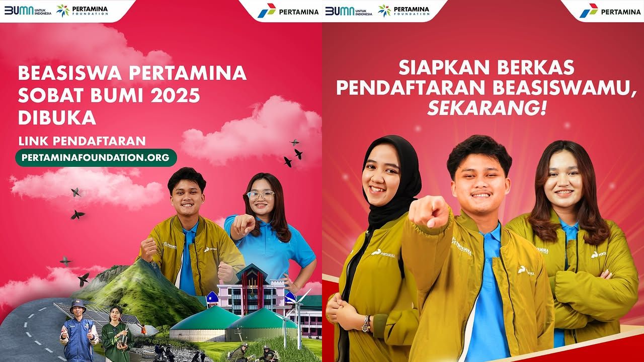 Beasiswa Sobat Bumi Pertamina 2025 Resmi Dibuka, Cek Syarat dan Cara Daftarnya