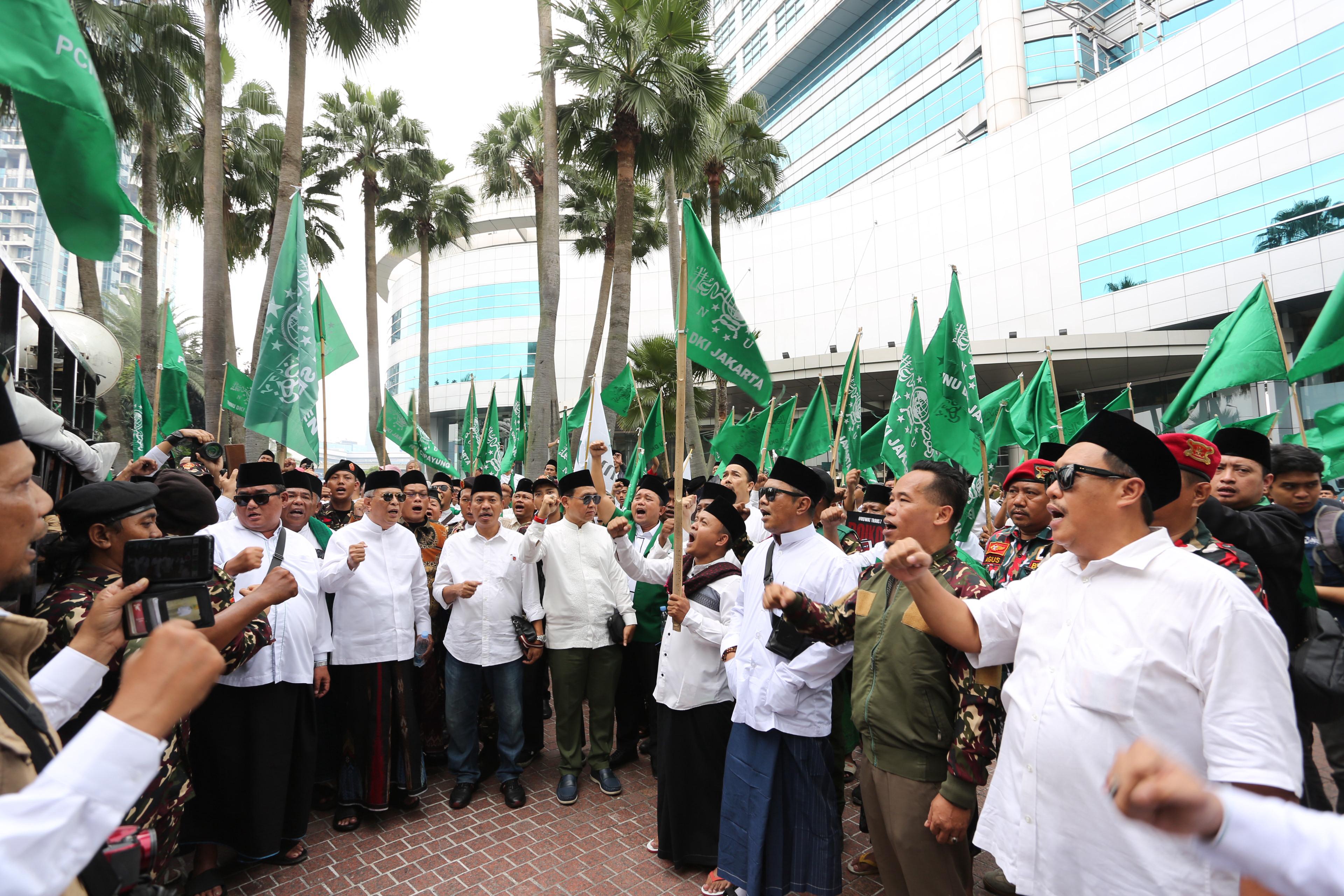 Ikut Aksi di Depan Kantor Trans7, PKB : Solidaritas dan Tanggung Jawab Moral Para Ulama