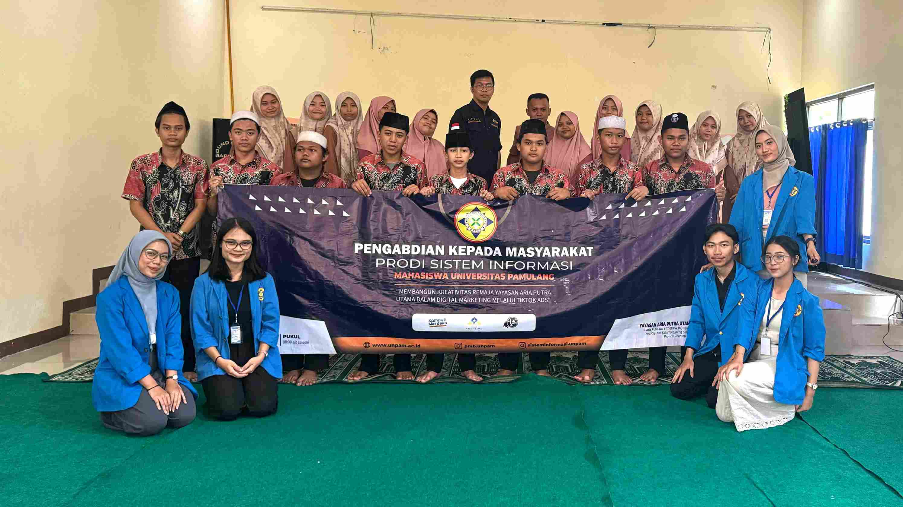 Mahasiswa Unpam Lakukan Pengabdian Masyarakat dengan Seminar Strategi Digital Marketing