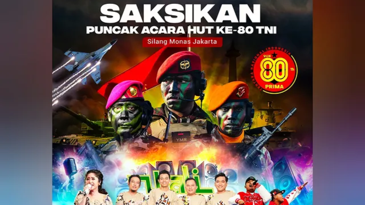 Rangkaian Puncak Acara HUT ke-80 TNI 5 Oktober 2025, Warga Bisa Datang Gratis