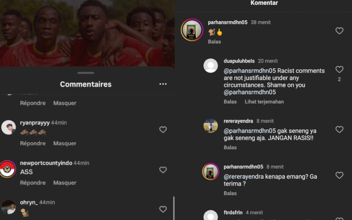 Bikin Malu! Suporter Timnas Indonesia Rasis ke Pemain Guinea di Medsos, Netizen: Benar Kata Marselino