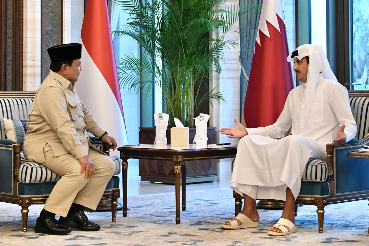Presiden Prabowo Bertemu Emir Qatar, Bahas Solidaritas Global dan Stabilitas Kawasan