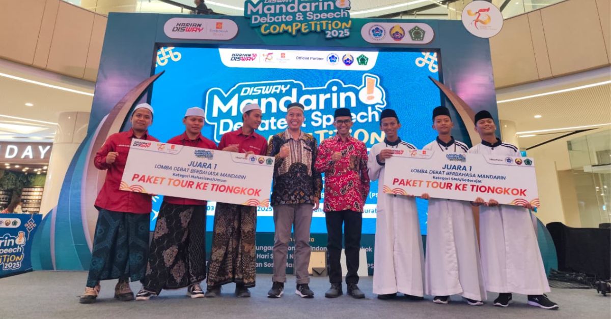 Disway Mandarin Debate and Speech Competition 2025, Al-Majidiyah Raih Juara 1 Lomba Debat Tingkat SMA