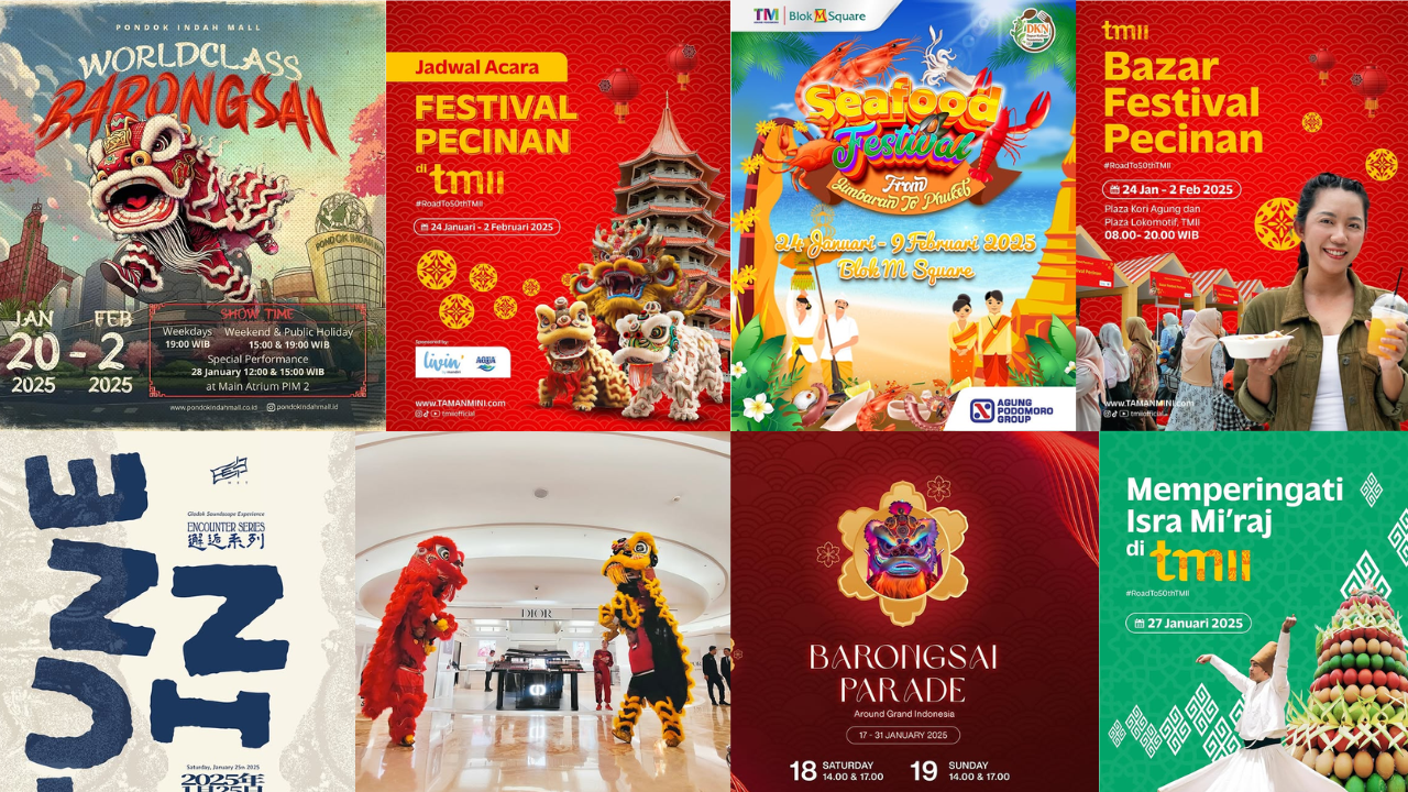 16 Event Jakarta 27-29 Januari 2025 Spesial Isra Miraj-Imlek 2025, Banjir Pertunjukan Barongsai Gratis