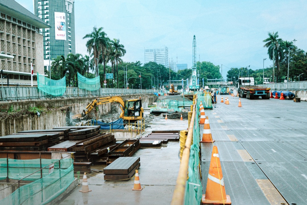 Rekayasa Lalu Lintas Gajah Mada Berlangsung Setahun Imbas Pembangunan Stasiun MRT Fase 2