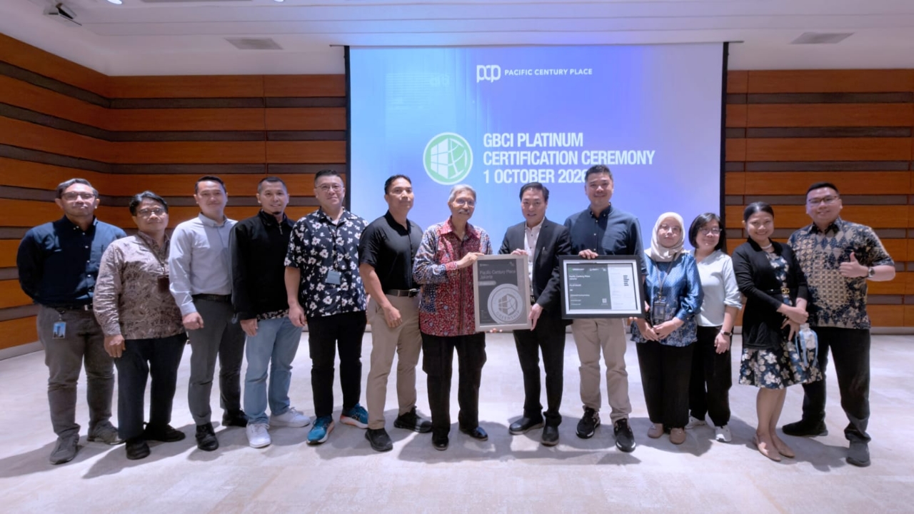 PCP Tower Kembali Raih Greenship Level Platinum, Perkuat Komitmen Gedung Hijau