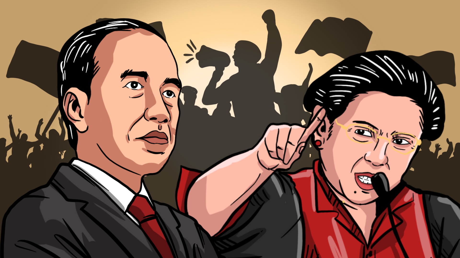 Jokowi vs Megawati 