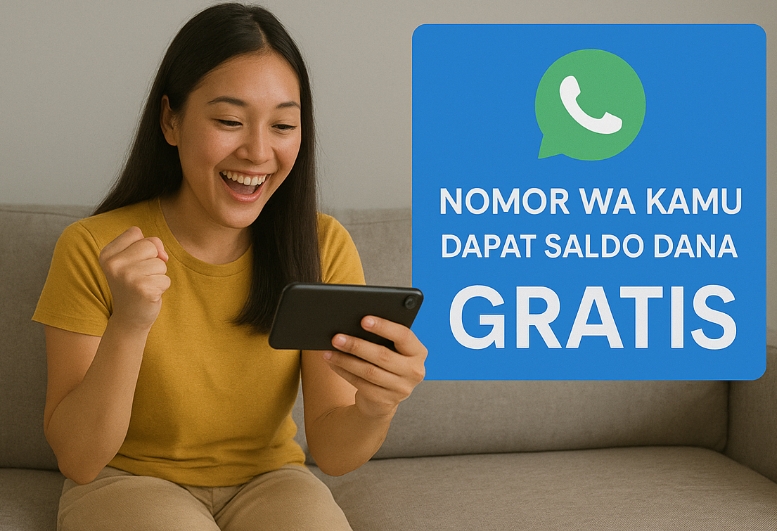 Main Game Ini, Nomor WA Kamu Bisa Dapat Saldo DANA Gratis Rp345.000 Sekarang! Cek Caranya