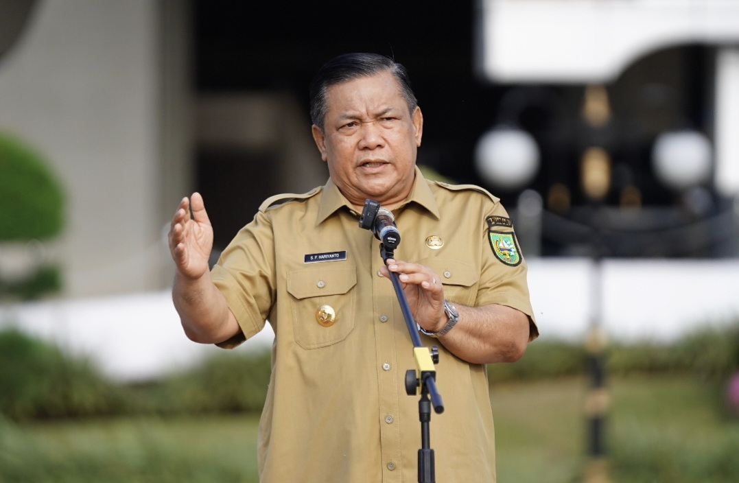 Plt Gubernur Riau SF Hariyanto Larang Perpeloncoan dan Atribut Aneh Selama MPLS