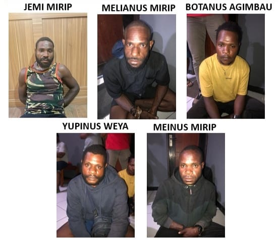 Pelaku Penembakan Dua Brimob di Nabire Ditangkap Satgas Damai Cartenz