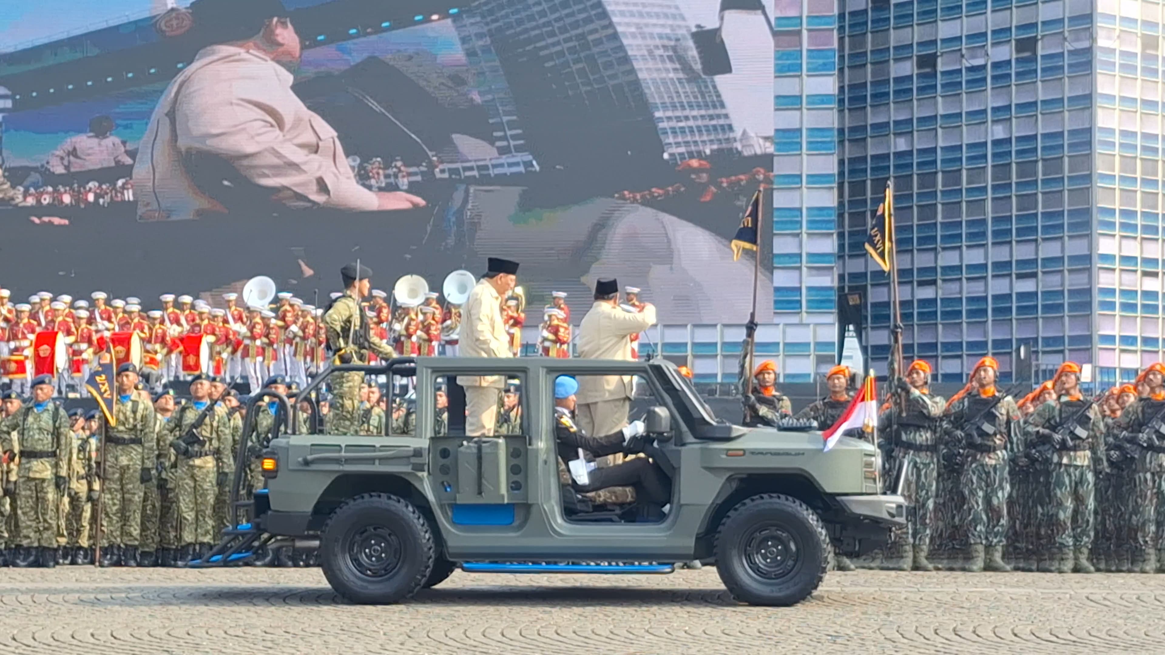 Presiden Prabowo Apresiasi Pengabdian Prajurit di HUT TNI
