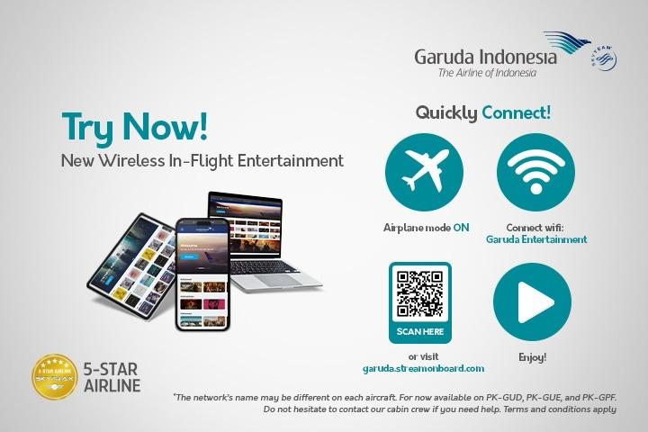 MetraMediaHub dan Garuda Indonesia Hadirkan Layanan In-Flight Entertainment 'W-IFE' di Tiga Armada