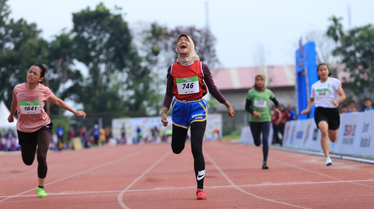 Syakila Khairunnisa Amankan Gelar Juara Lari 100 Meter Energen Champion SAC Indonesia 2023-Sumatera Qualifiers