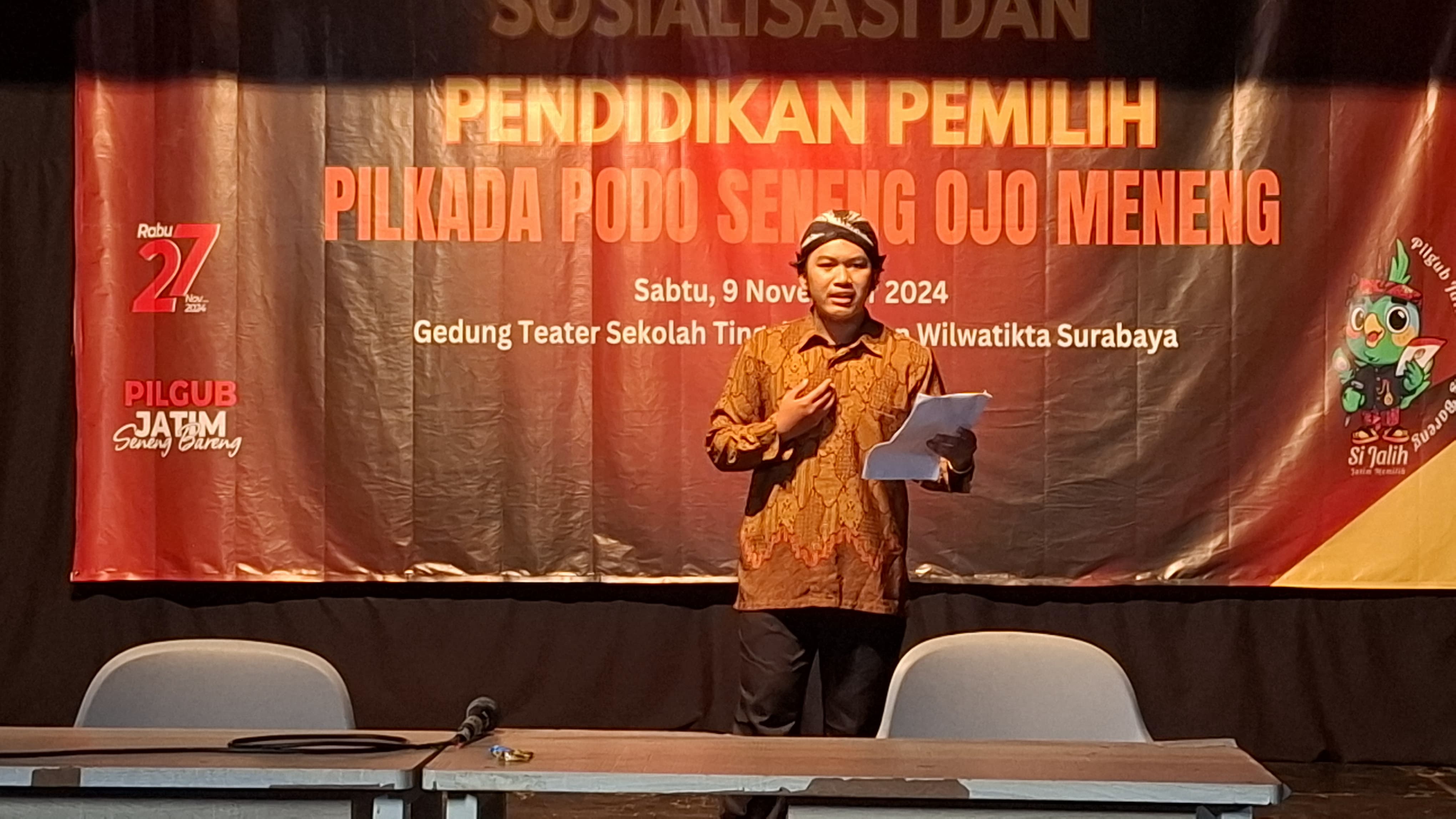 Lewat Pertunjukan Kesenian, KPU dan JTP Ajak Pemilih Tak Golput