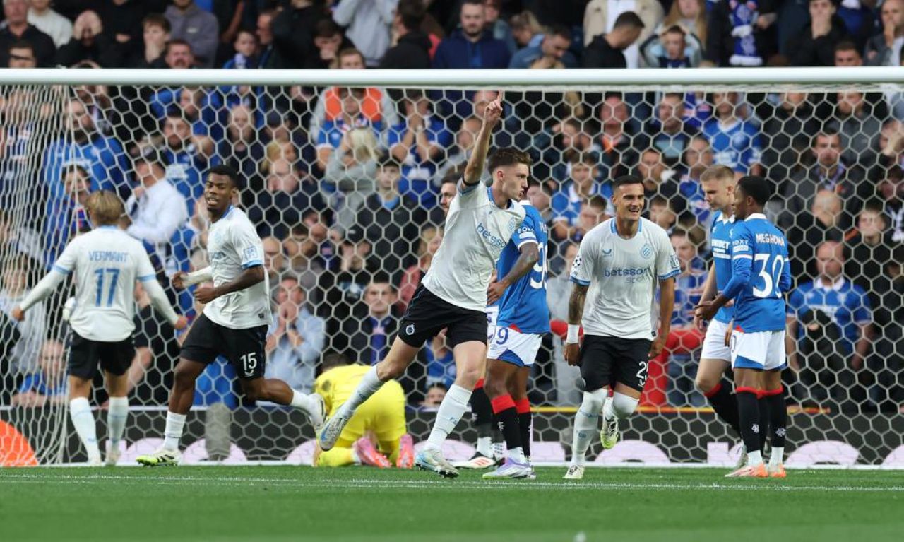Rangers vs Club Brugge 1-3, Langkah Berat The Gers di Kualifikasi Liga Champions