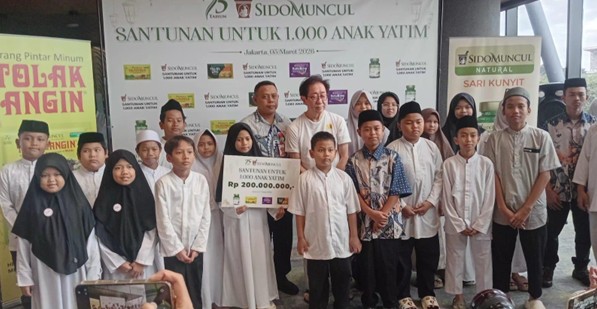 Ramadan Berbagi, Sido Muncul Santuni 1.000 Anak Yatim di Jakarta