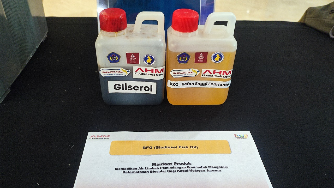 Biodeisel Fish Oil Karya Juara AHM Best Student 2025 Siap Penuhi Standar SNI