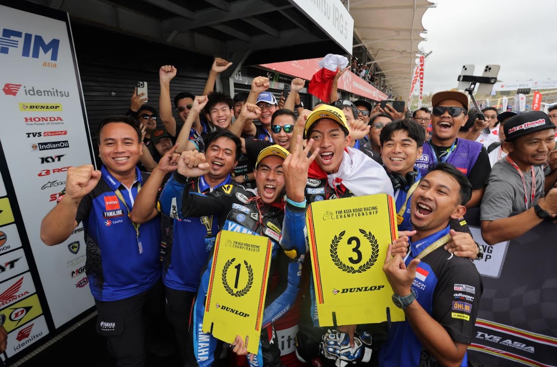 Gacor! Pembalap Yamaha Racing Indonesia Dominasi Podium AP250 di ARRC 2024 Mandalika