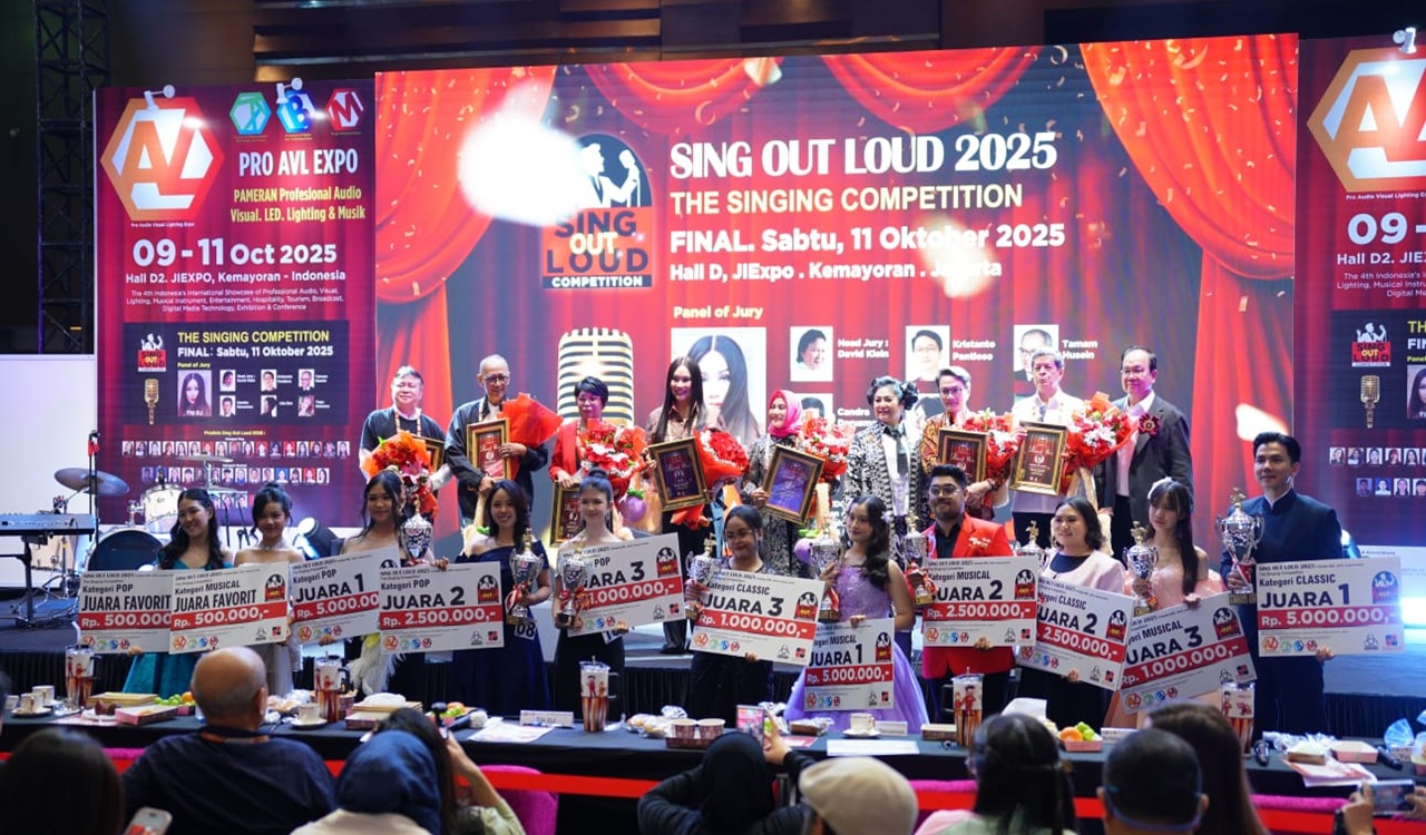Debut Gemilang! SING OUT LOUD 2025 Jadi Sorotan Utama di PRO AVL Indonesia 2025