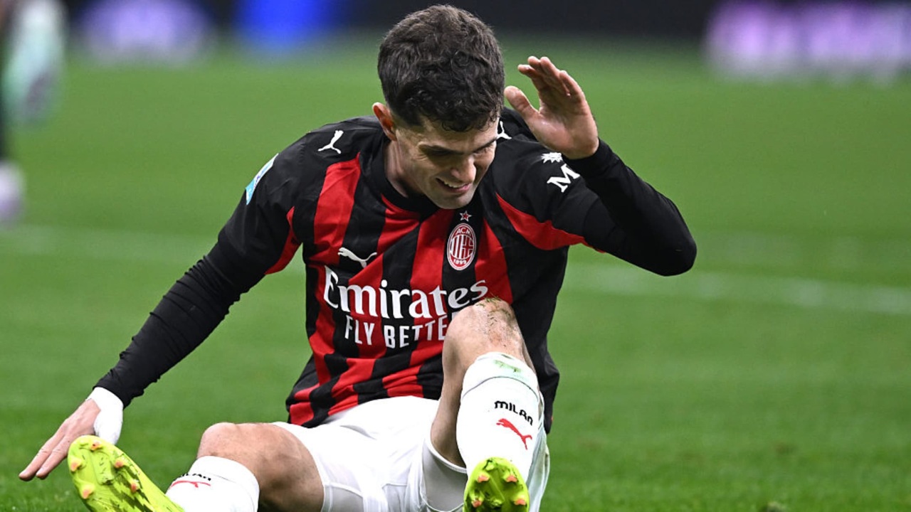 Christian Pulisic Cedera Lagi, AC Milan Dilanda Krisis Jelang Lawan Lazio