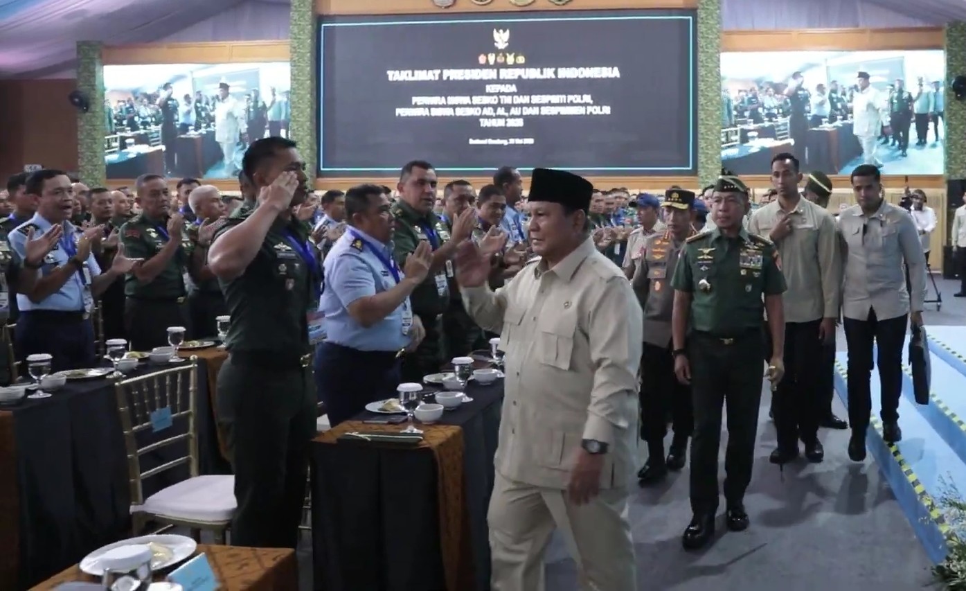 Taklimat Prabowo di Seskoad: TNI Harus Adaptif Hadapi Dinamika Geopolitik Global