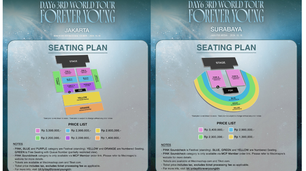 Harga Tiket Konser DAY6 di Indonesia, Paling Murah Mulai Rp1,3 Juta