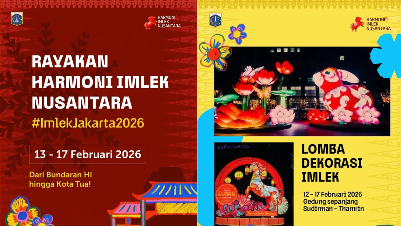 10 Lokasi Perayaan Imlek 2026 di Jakarta Lengkap Jadwal dan Rangkaian Acara, Lapangan Banteng hingga Bundaran HI