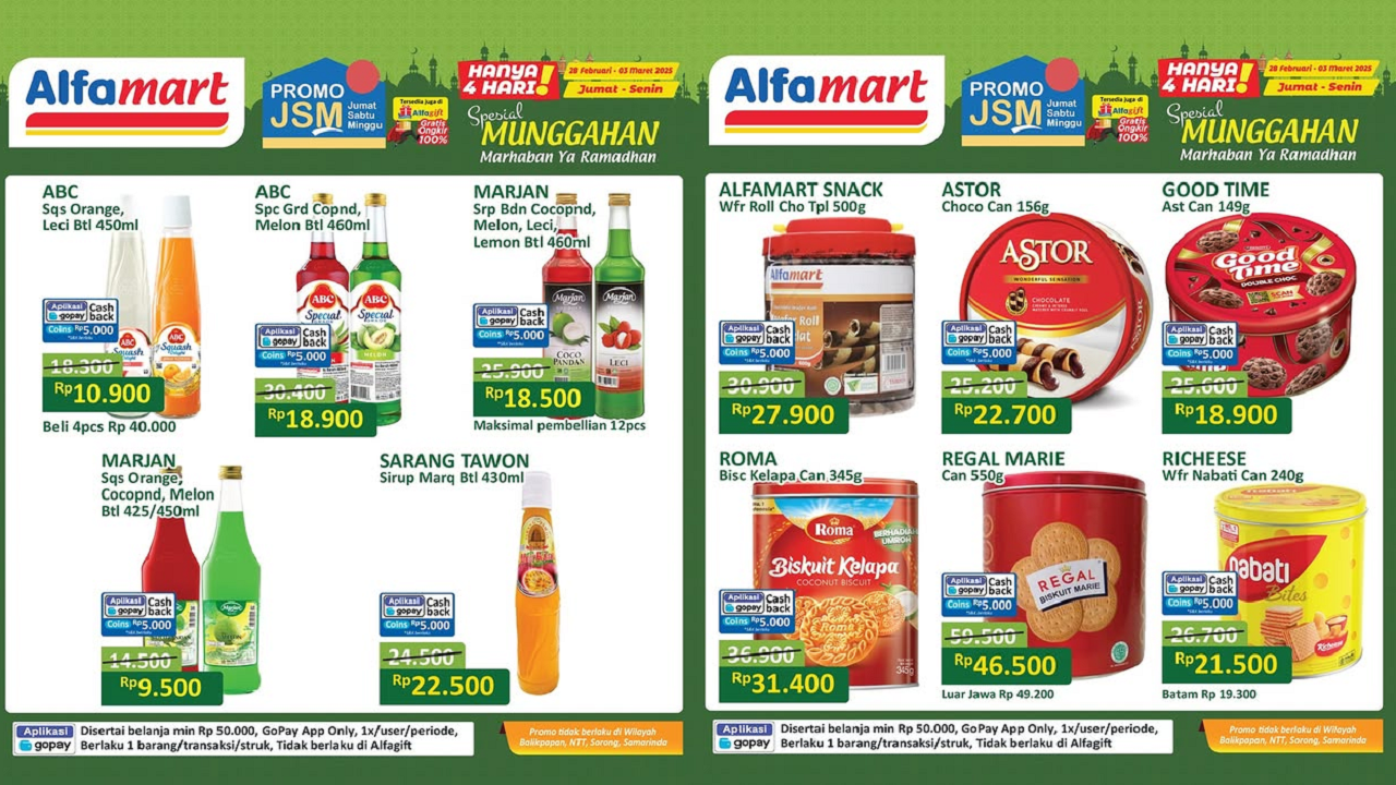 Promo JSM Alfamart Terbaru Hari Ini 1 Maret 2025, Borong Sirup ABC untuk Buka Puasa Cuma Rp10 Ribuan!