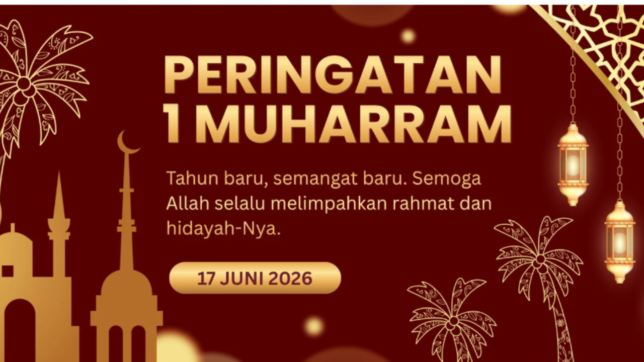 35 Kartu Ucapan 1 Muharram 2026 Gratis, Bisa Dipakai untuk Pawai