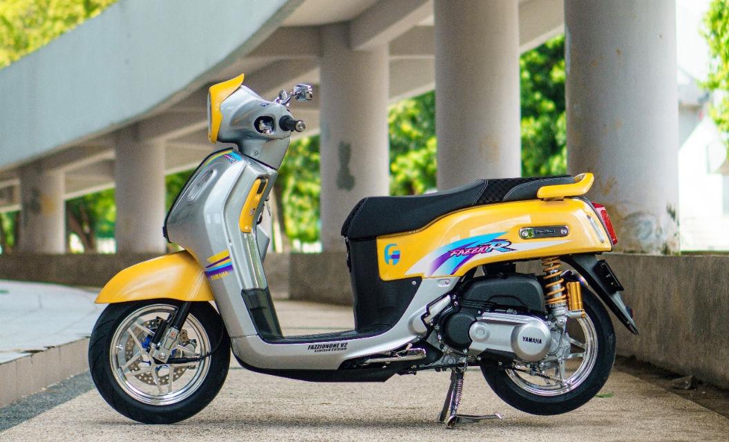 Modifikasi Yamaha Fazzio Racing Look, Inspirasi 'Bebek Goreng' F1ZR