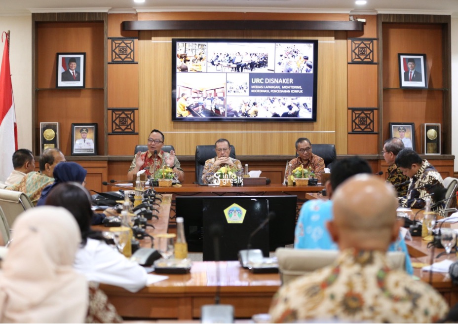 Pemkab Gresik dan Komisi IX DPR RI Bahas UMK dan Investasi, Wabup Alif Tekankan Dialog Tripartit