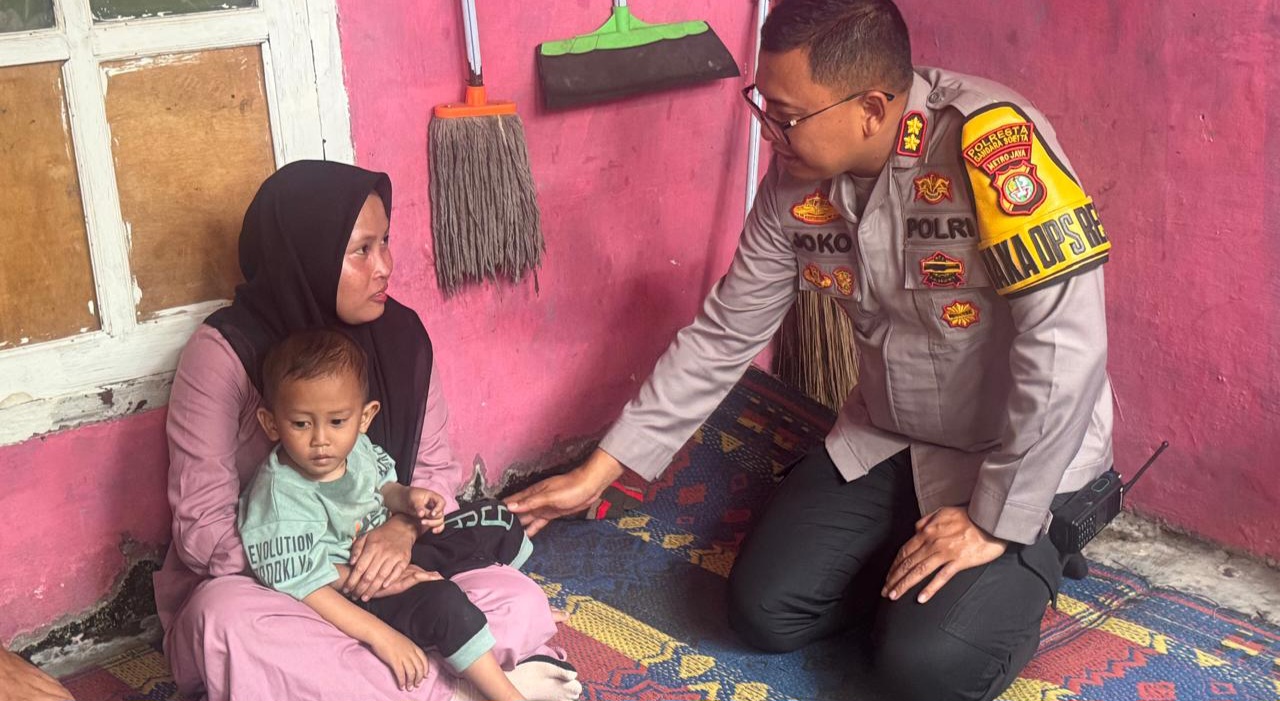 Polres Bandara Soetta Jemput Bola Tangani Balita Paris yang Derita TBC dan Stunting di Tangerang