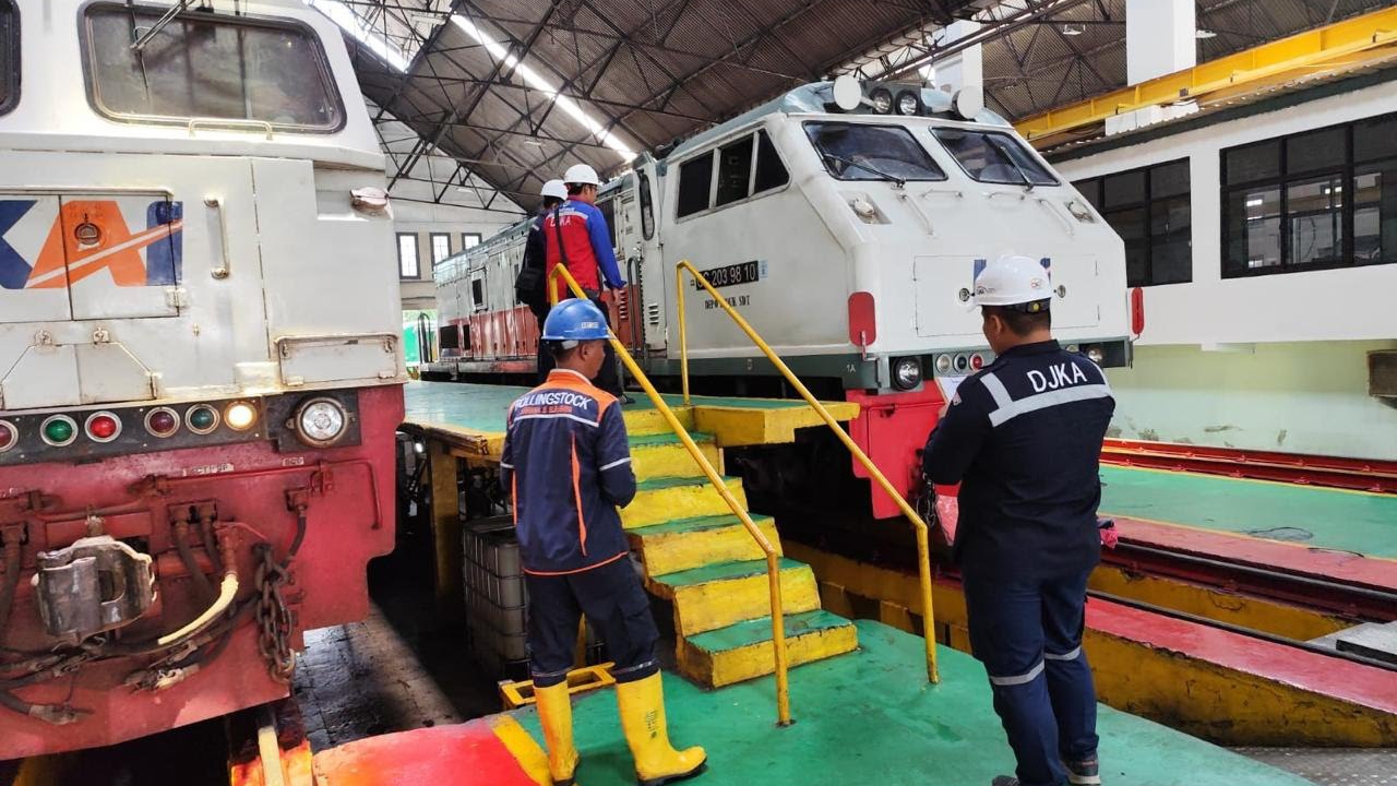 Pastikan Angkutan Lebaran 2025 Aman, KAI Lakukan Rampcheck Sarana dan Fasilitas di Daop 8 Surabaya