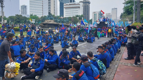 2 Titik Aksi Demonstrasi Hari Ini di Jakarta, Kepolisian Lakukan Kembali Pengalihan Arus Lalu Lintas 