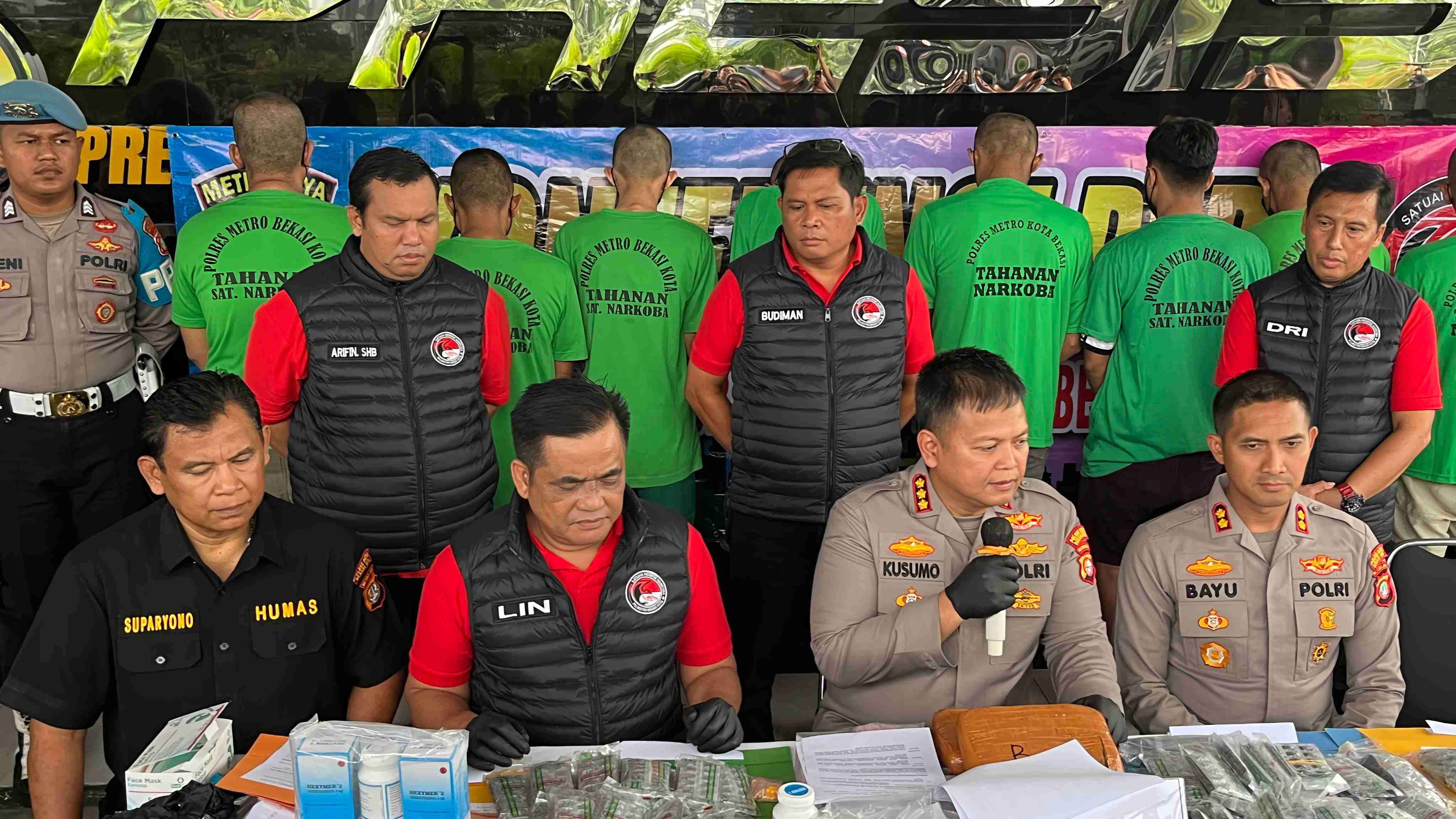 Polisi Tangkap 2 Pengedar Narkoba di Bekasi, Barbuknya Capai 3 Kg
