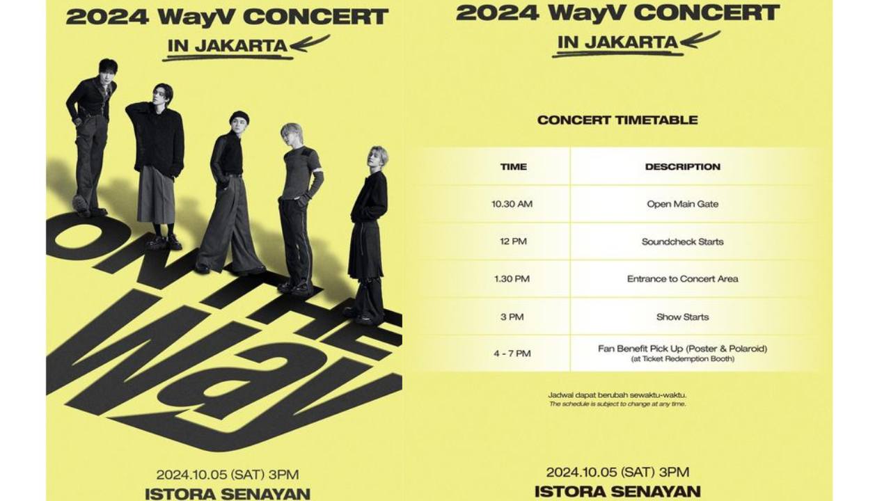 Semakin Dekat! Rundown Konser WayV di Istora Senayan 5 Oktober 2024, Open Gate Pukul 10.30 WIB