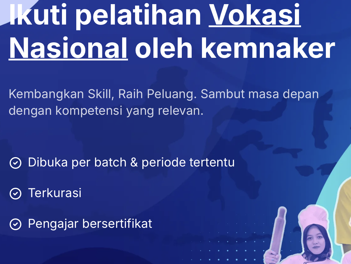 Resmi Dibuka! Pendaftaran Pelatihan Vokasi Nasional 2026 Kemnaker, Cek Syarat dan Jadwalnya