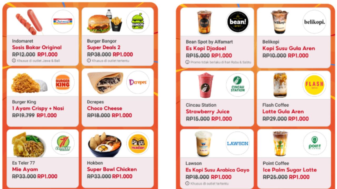 21 Promo Makanan Pakai ShopeePay Januari 2025, Cuma Rp1.000 Bisa Beli Kopi hingga Ramen