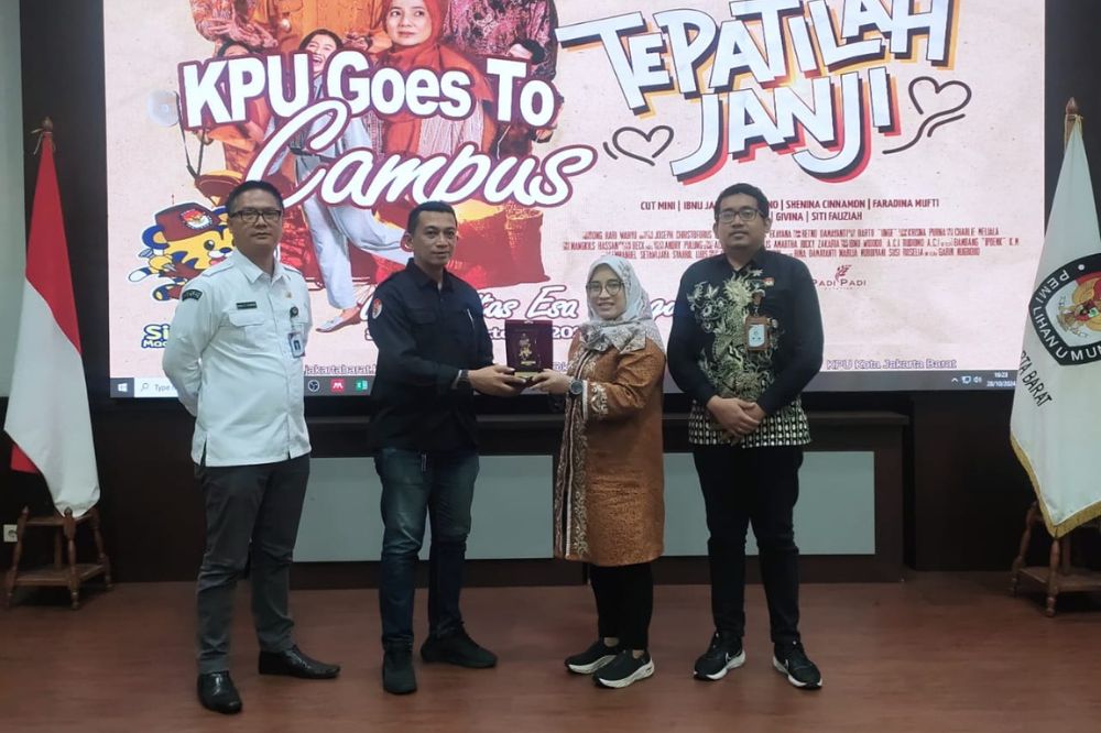 KPU Jakarta Barat Gelar Nobar Film 'Tepatilah Janji' Bareng Mahasiswa Universitas Esa Unggul