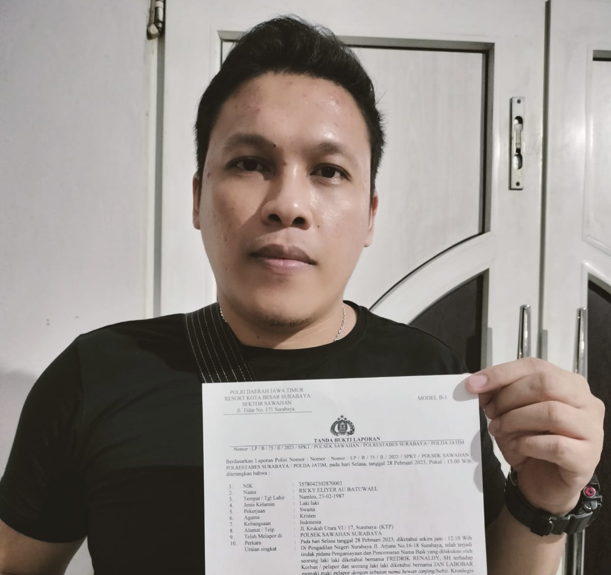 Ini Klarifikasi Pria yang Dituding Menganiaya Pengacara di PN Surabaya