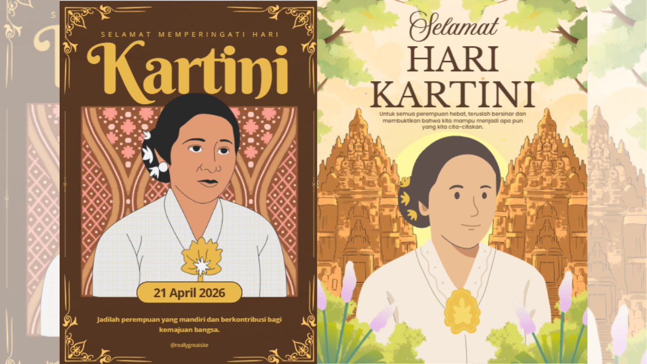 70 Poster Hari Kartini 2026 Gratis Lengkap Ucapan Penuh Semangat Perjuangan, Cocok Pasang di Medsos!