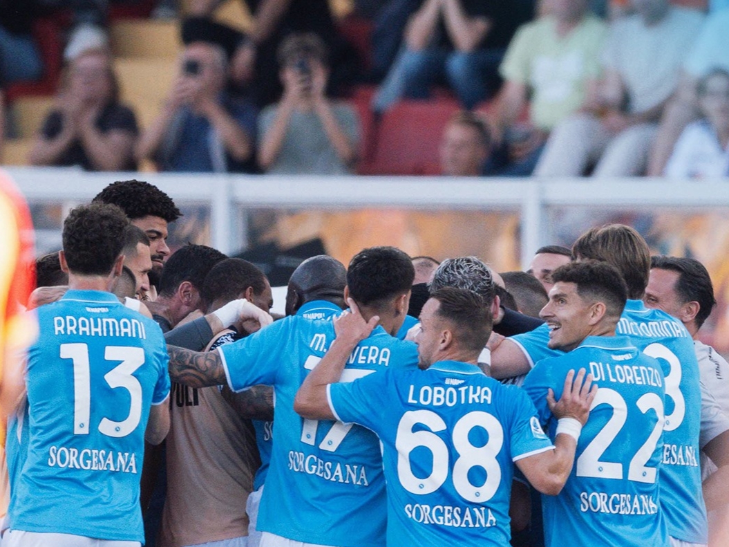 Lecce vs Napoli 0-1: Gol Cantik Raspadori Bawa Partenopei Dekati Scudetto